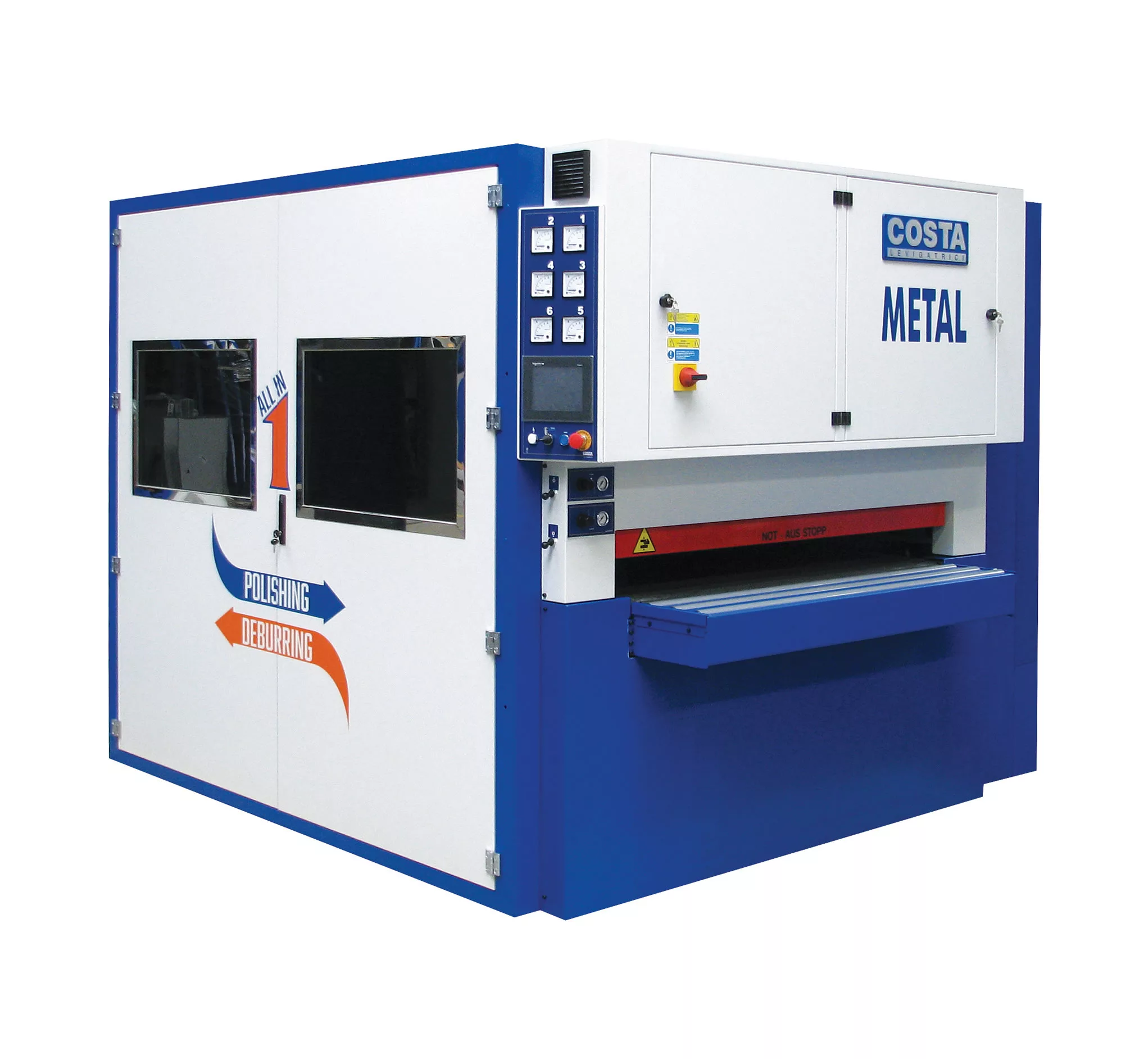 gratowarka, szlifierka szerokotaśmowa, costa levigatrici, M6, usuwanie zadziorów