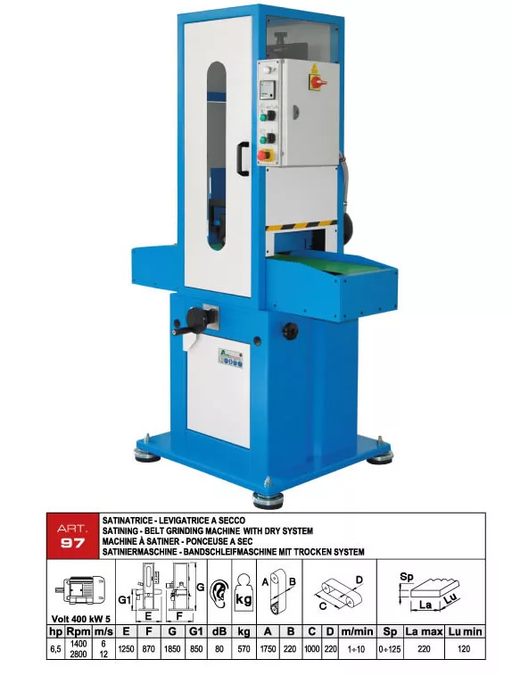 satyniarka, obróbka powierzchni, satynowanie, aceti, A97